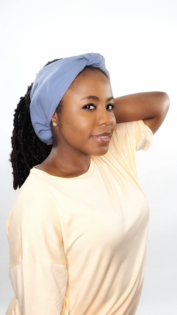 GREY OPEN CROWN TURBAN