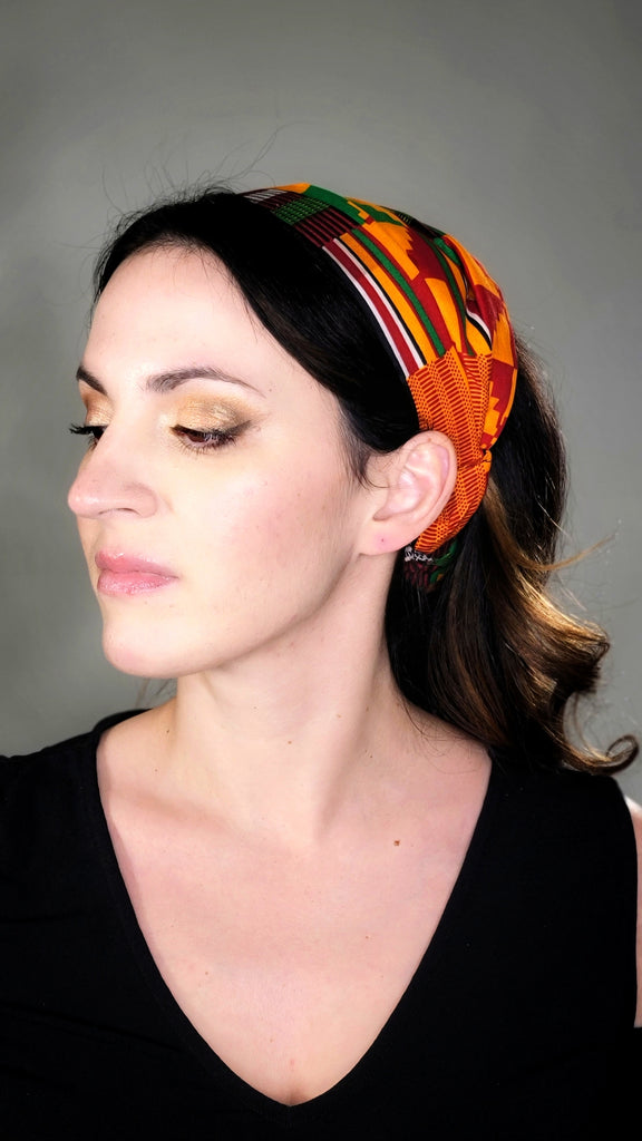 FATIMAH SATIN-LINED HEADBAND