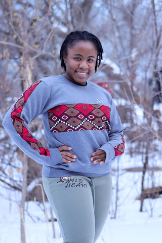 Grey African Crew Neck