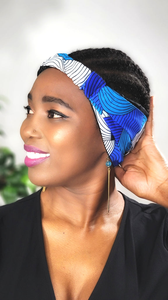 LOLADE SATIN-LINED HEADBAND