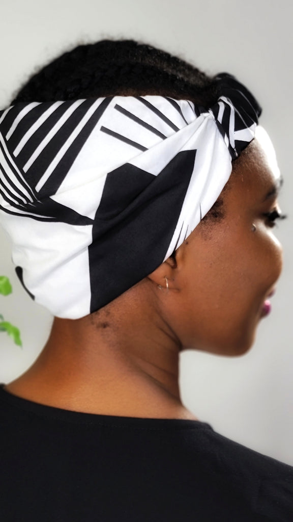 MOREMI SATIN -LINED HEADBAND